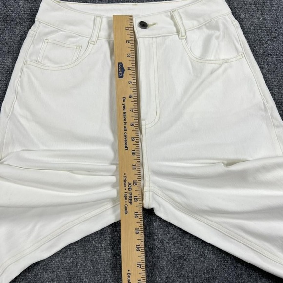 Halara Jeans Womens Medium White Halara Flex Denim Wide Leg High Rise Stretch - Picture 9 of 16